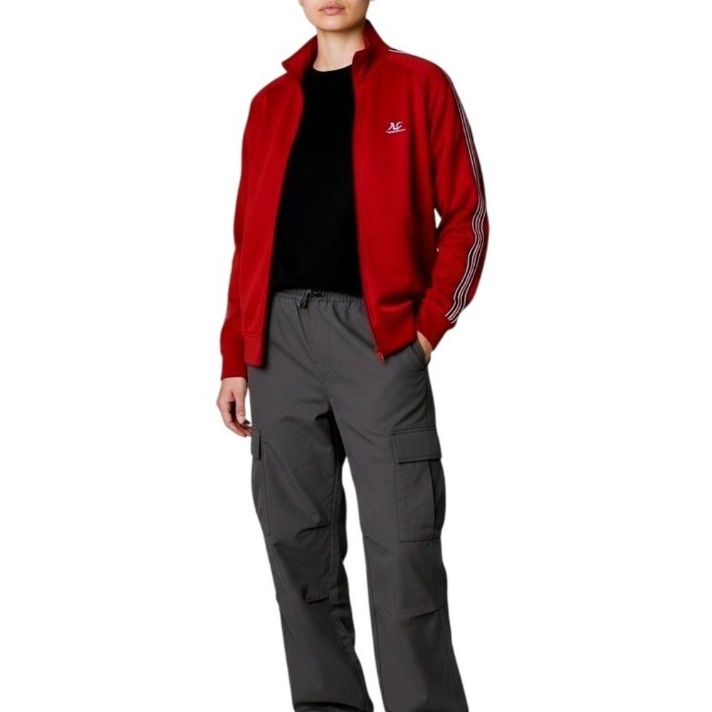 American Eagle AE Active Red Full Zip Track‎ Jacket Athleisure  Active Flex XL